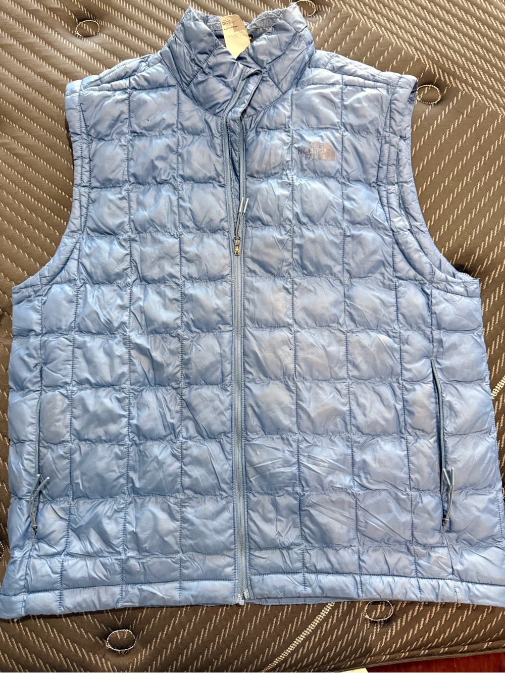 The North Face Light Blue Quilted Puffer Vest - Kids
